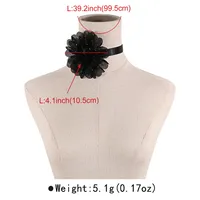 Wholesale Jewelry Simple Style Classic Style Flower Gauze Rhinestones Inlay Choker main image 2