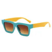 Simple Style Color Block Solid Color Pc Square Full Frame Women's Sunglasses main image 4