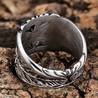 Streetwear Crown 304 Stainless Steel Carving Men's Rings main image 6