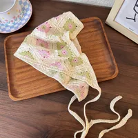 Women's Romantic Pastoral Flower Cloth Knit Braid Hollow Out 1 Piece main image 4