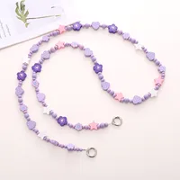 IG Style Pastoral Star Flower Butterfly Beaded Chain Mobile Phone Chain main image 3