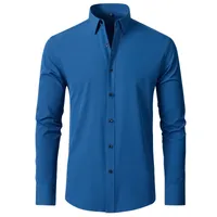 Full Elastic Force Shirt Men's Shirt Non-Ironing Anti-Wrinkle   Simple Business Thin Shirt Men main image 3