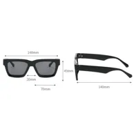 Simple Style Color Block Solid Color Pc Square Full Frame Women's Sunglasses main image 6