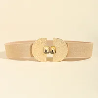 Vintage Style Commute Geometric Elastic Polyester Buckle Elastic Alloy Women's Adults Woven Belts main image 5
