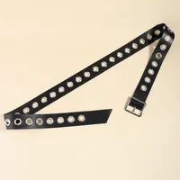 Simple Style Commute Solid Color Pu Leather Belt Buckle Women's Leather Belts main image 3