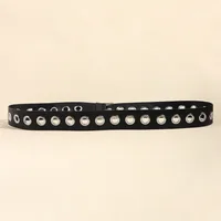 Simple Style Commute Solid Color Pu Leather Belt Buckle Women's Leather Belts main image 7
