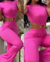 Women's Holiday Selfie Casual Simple Style Streetwear Solid Color Full Length Jumpsuits sku image 2