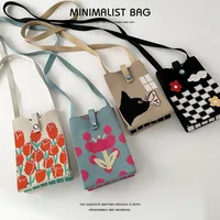 Women's Polyester Cartoon Flower Streetwear Lock Clasp Phone Wallets main image 2