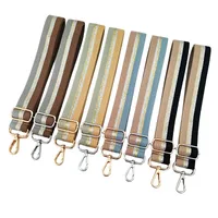 Polyester Cotton Color Block Stripe Bag Strap main image 1