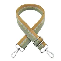 Polyester Cotton Color Block Stripe Bag Strap sku image 4