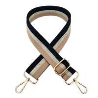 Polyester Cotton Color Block Stripe Bag Strap main image 4