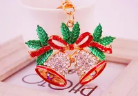 Christmas Bell Zinc Alloy Plating Inlay Rhinestones Christmas Women's Bag Pendant Keychain main image 2