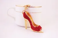 Fashion High Heel Zinc Alloy Plating Inlay Rhinestones Women's Bag Pendant Keychain main image 2