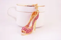 Fashion High Heel Zinc Alloy Plating Inlay Rhinestones Women's Bag Pendant Keychain main image 3