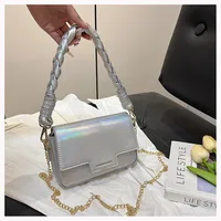 Women's Medium Pu Leather Solid Color Elegant Vintage Style Magnetic Buckle Square Bag sku image 1