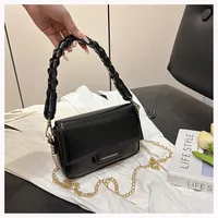 Women's Medium Pu Leather Solid Color Elegant Vintage Style Magnetic Buckle Square Bag sku image 5