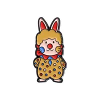 Cartoon Style Cute Animal Cartoon Frog Alloy Stamping Stoving Varnish Plating Unisex Cartoon Pinback Badge Brooches Collar Pin sku image 81