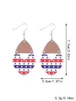 1 Pair Ethnic Style Bohemian Star Stripe Arylic Wood Drop Earrings main image 5