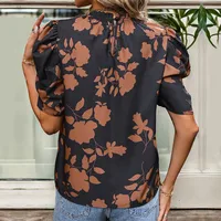 Women's T-shirt Short Sleeve Blouses Vacation Printing main image 5
