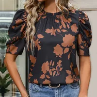 Women's T-shirt Short Sleeve Blouses Vacation Printing main image 3