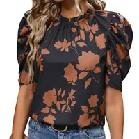 Women's T-shirt Short Sleeve Blouses Vacation Printing main image 2