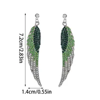 Retro Lady Novelty Wings Plating Alloy Artificial Gemstones Earrings main image 1