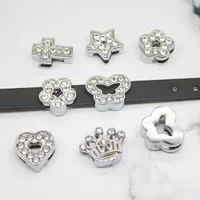 1 Piece Alloy Rhinestones Heart Shape Beads main image 1
