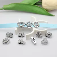 1 Piece Alloy Rhinestones Heart Shape Beads main image 3