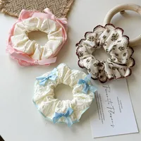Women's Sweet Color Block Cloth Printing Hair Tie main image 1