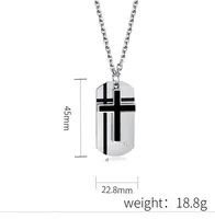 Modern Style Classic Style Cross 304 Stainless Steel Unisex Pendant Necklace main image 4