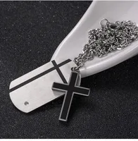 Modern Style Classic Style Cross 304 Stainless Steel Unisex Pendant Necklace main image 3