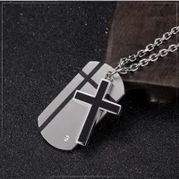 Modern Style Classic Style Cross 304 Stainless Steel Unisex Pendant Necklace main image 2