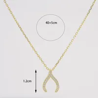 Sterling Silver 14K Gold Plated White Gold Plated Elegant Romantic Plating Inlay Solid Color Zircon Pendant Necklace main image 5