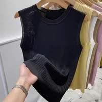 Women's Sleeveless Tank Tops Simple Style Solid Color main image 5