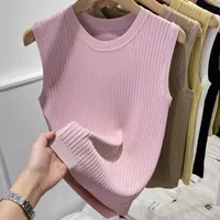 Women's Sleeveless Tank Tops Simple Style Solid Color main image 3