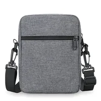 Men's Solid Color Oxford Cloth Zipper Crossbody Bag main image 1