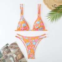Women's Ditsy Floral 2 Pieces Set Bikinis Swimwear sku image 7