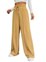 Women's Holiday Daily Simple Style Solid Color Full Length Contrast Binding Casual Pants Straight Pants main image 5