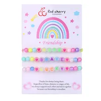 Cute Handmade Romantic Letter Beaded Imitation Pearl Wholesale Bracelets main image 7