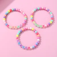 Cute Handmade Romantic Letter Beaded Imitation Pearl Wholesale Bracelets main image 6