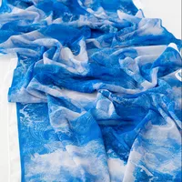 Women's Retro Simple Style Digital Printing Chiffon Scarf sku image 26