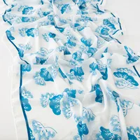 Women's Retro Simple Style Digital Printing Chiffon Scarf sku image 17