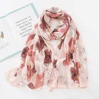 Women's Retro Simple Style Digital Printing Chiffon Scarf sku image 8
