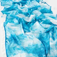 Women's Retro Simple Style Digital Printing Chiffon Scarf sku image 35