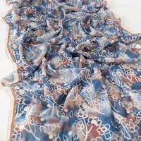 Women's Retro Simple Style Digital Printing Chiffon Scarf sku image 18