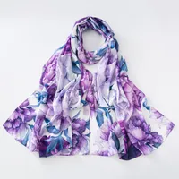 Women's Retro Simple Style Digital Printing Chiffon Scarf sku image 45