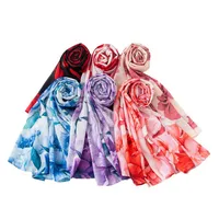 Women's Retro Simple Style Digital Printing Chiffon Scarf main image 4