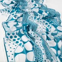 Women's Retro Simple Style Digital Printing Chiffon Scarf sku image 34
