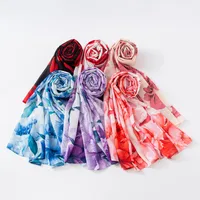 Women's Retro Simple Style Digital Printing Chiffon Scarf main image 5