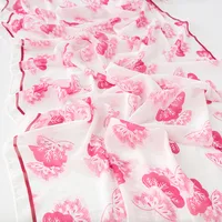Women's Retro Simple Style Digital Printing Chiffon Scarf sku image 16